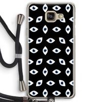 Eyes pattern: Samsung Galaxy A5 (2016) Transparant Hoesje met koord