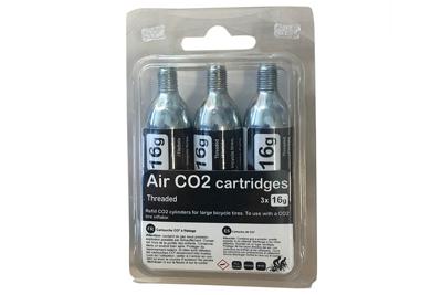 Bicisupport Blister CO2-patronen 16g 3 stuks - Zilver Bicisupport Blister CO2-patronen 16g 3 stuks - Zilver