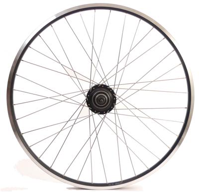 Shimano Achterwiel 28 inch nexus 8 naaf (zwart) - zac19 velg (zwart) met rvs spaken - voor schijfrem