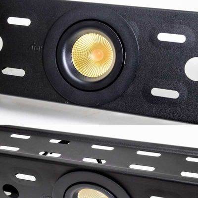 Kabelgoot zwart 100mm 2000mm lang met 2 SG inbouwspots 902234