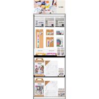 Creativ Company Vloerdisplay, ongemonteerd, category, kleuren, volwassene, h: 1580 mm, l: 600 mm, b: 400 mm, 139 eenh./ 1 stuk