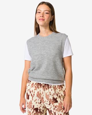 HEMA Damesspencer Rolly rib lichtgrijs (lichtgrijs)