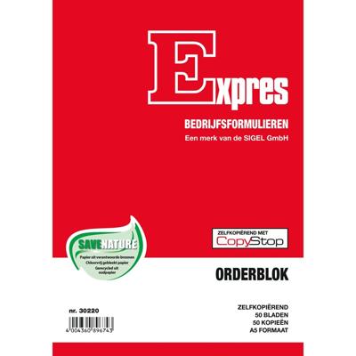 Sigel Expres orderblok, ft A5, Nederlandstalig, dupli (50 x 2 vel)