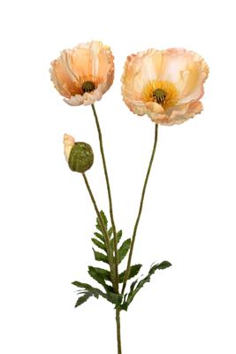 Papaver l76cm zalm kunstbloem Louis Maes - Louis maes