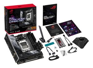 Asus ROG STRIX X670E-I GAMING WIFI Moederbord Socket AMD AM5 Vormfactor Mini-ITX Moederbord chipset AMD® X670