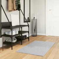 VidaXL Vloerkleed huarte laagpolig zacht wasbaar 60x110 cm grijs