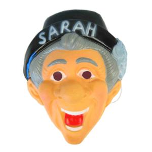 Masker Sarah - 50 jaar - 27 x 20 cm - Sarah verkleed pop accessoires