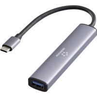 Renkforce RF-USBH-250 RF-6855466 USB-hub 4 poorten USB-A USB 3.0 5 GBit/s Met USB-C stekker Grijs