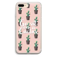 Cactus quote: iPhone 7 Plus Transparant Hoesje