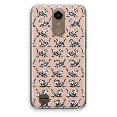 Zwarte poes: LG K10 (2017) Transparant Hoesje