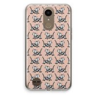 Zwarte poes: LG K10 (2017) Transparant Hoesje