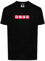 DSQUARED2 t-shirt en coton à logo appliqué - Noir