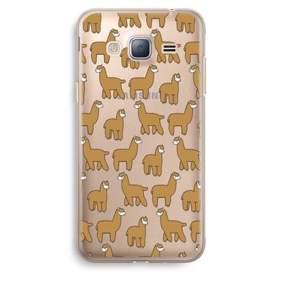Alpacas: Samsung Galaxy J3 (2016) Transparant Hoesje