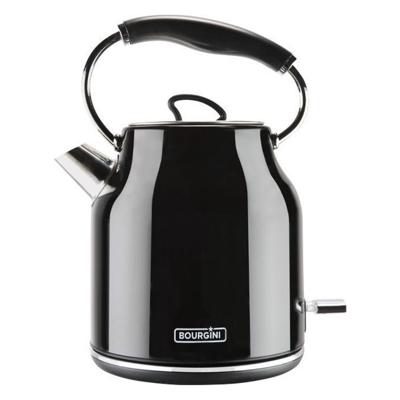 Bourgini Retro Waterkoker 1.7L 2200W Zwart