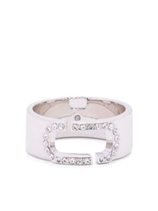 Marc Jacobs bague sertie de cristaux - Argent