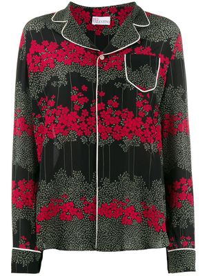 RED Valentino chemise imprimée Dreaming Peony - Noir