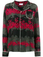 RED Valentino chemise imprimée Dreaming Peony - Noir RED Valentino chemise imprimée Dreaming Peony - Noir