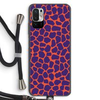 Purple Giraffe: Xiaomi Redmi Note 10 5G Transparant Hoesje met koord