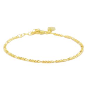 Karma Armband Figaro | Goud