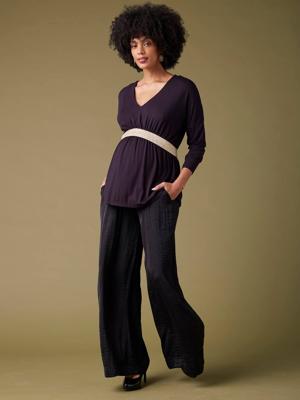Zwangerschapstop in de stijl van een blouse ENVIE DE FRAISE zwart