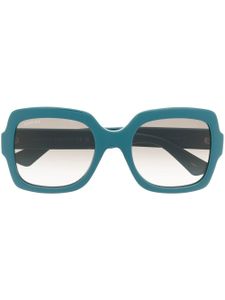 Gucci Eyewear lunettes de soleil à monture oversize - Bleu