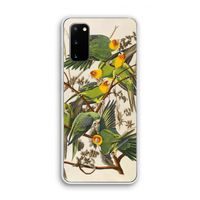 Carolinaparkiet: Samsung Galaxy S20 Transparant Hoesje