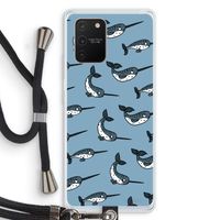 Narwhal: Samsung Galaxy S10 Lite Transparant Hoesje met koord