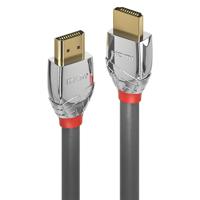 LINDY 37876 HDMI-kabel HDMI Aansluitkabel HDMI-A-stekker, HDMI-A-stekker 10.00 m Grijs 4K UHD