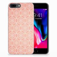 Apple iPhone 7 Plus | 8 Plus | TPU bumper | Pattern Orange