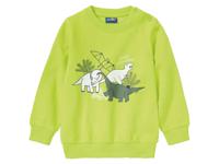 lupilu peuters jongens sweatshirt met opgeruwde binnenkant (86/92, Limegroen)