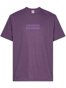 Supreme t-shirt à logo ton-sur-ton - Violet