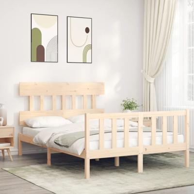 Bedframe zonder matras massief grenenhout 120x200 cm