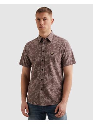 Pme Legend Skynight S/s Aop Desert Flower On Ctn Jersey Pique Overhemd 4323 Moonscape