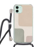Geo #7: iPhone 11 Transparant Hoesje met koord