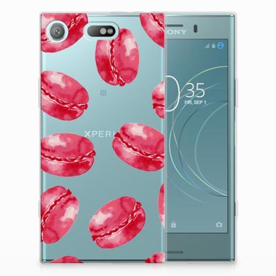 Sony Xperia XZ1 Compact | Siliconen Case | Pink Macarons