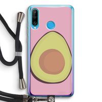 Avocado: Huawei P30 Lite Transparant Hoesje met koord Avocado: Huawei P30 Lite Transparant Hoesje met koord