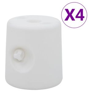 VidaXL Prieelgewichten 4 st pe wit