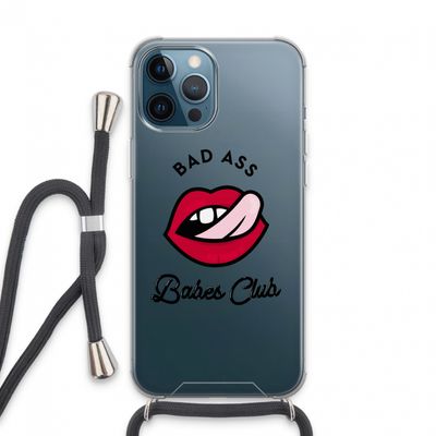 Badass Babes Club: iPhone 13 Pro Max Transparant Hoesje met koord
