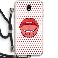 Yolo Denise: Samsung Galaxy J7 (2017) Transparant Hoesje met koord
