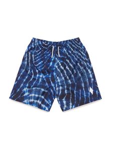 Marcelo Burlon County Of Milan Kids short de bain à imprimé graphique - Bleu