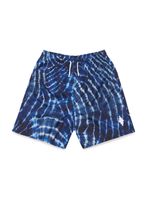 Marcelo Burlon County Of Milan Kids short de bain à imprimé graphique - Bleu