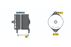 Bosch Alternator/Dynamo 0 120 489 107