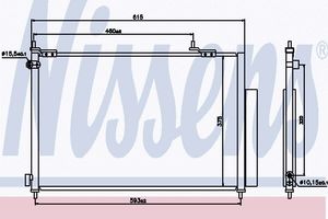 Condensator, airconditioning 940062