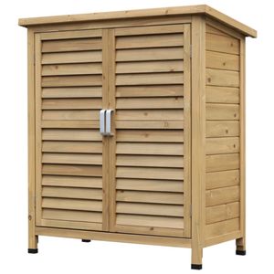 Tuinkast - Tuinkast Hout - Tuinhuis - Opbergkast - L87 x B47 x H97 cm