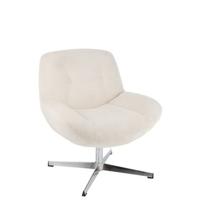 J-Line loungestoel Chill - metaal|multiplex - creme|zilver