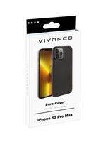 Vivanco Pure Backcover Apple iPhone 13 Pro Max Zwart Inductieve lading, Stootbestendig - thumbnail