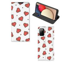 Samsung Galaxy M02s | A02s | Hoesje met Magneet | Hearts