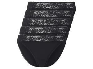 esmara 5 dames slips (Zwart, S (36/38))