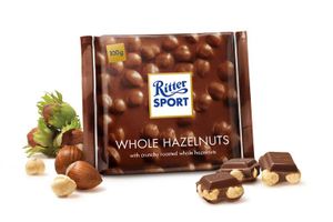 Ritter Sport Ritter Sport Whole Hazelnuts 100 Gram