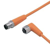 ifm Electronic EVT050 Verbindingskabel Aantal polen (sensoren): 4, 5 Stekker, recht, Bus, haaks 5 m 1 stuk(s)